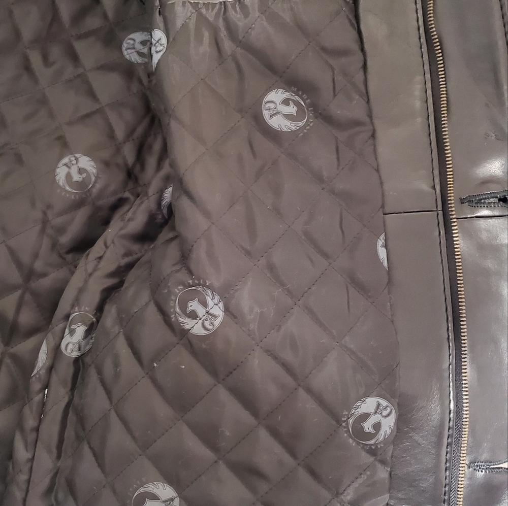 Italian Textile Leather Jacket - Picture 7 of 10